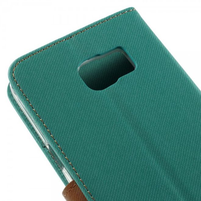 Samsung Galaxy Note 5 Roar Korea Leder Case mit Köpermuster - blau