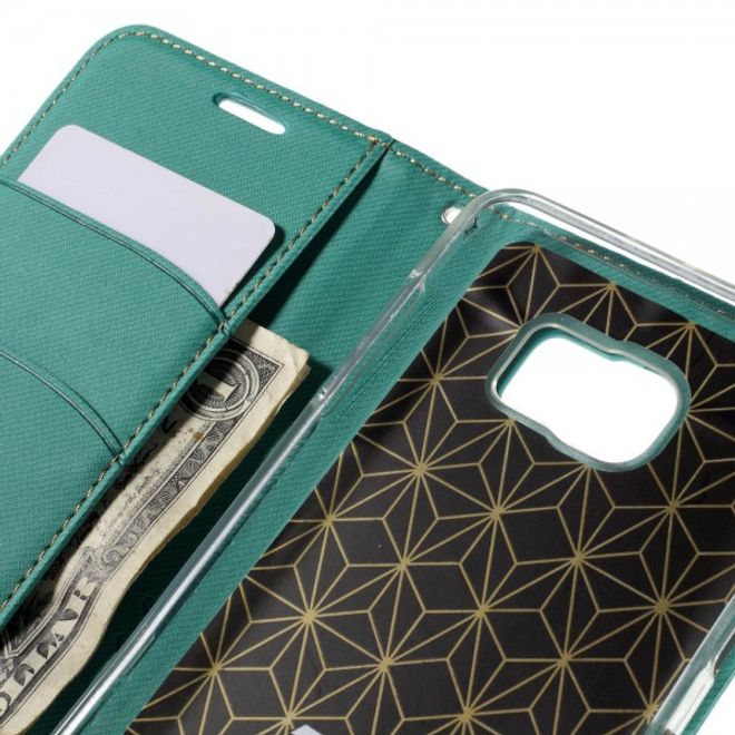 Samsung Galaxy Note 5 Roar Korea Leder Case mit Köpermuster - blau