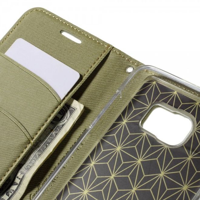 Samsung Galaxy Note 5 Roar Korea Leder Case mit Köpermuster - grün