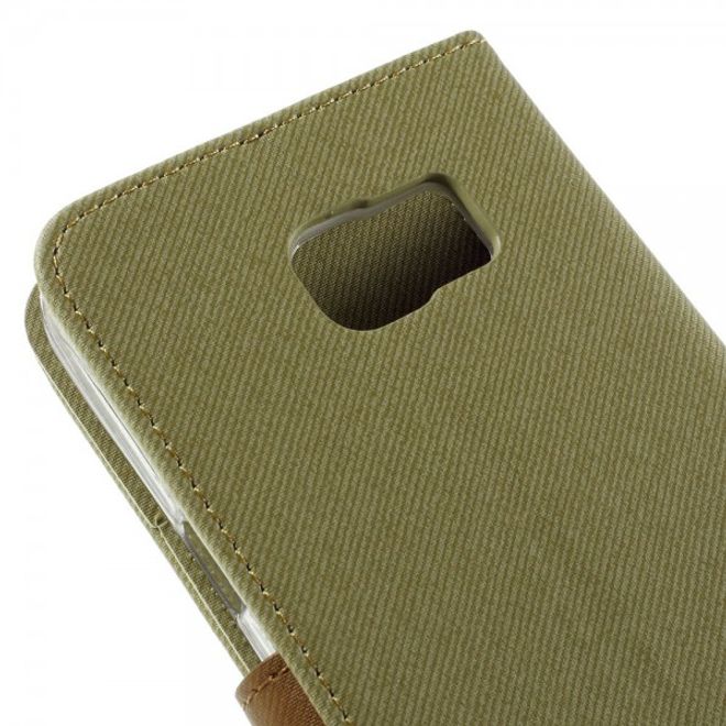 Samsung Galaxy Note 5 Roar Korea Leder Case mit Köpermuster - grün