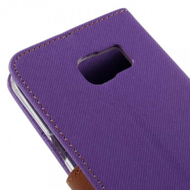 Samsung Galaxy Note 5 Roar Korea Leder Case mit Köpermuster - purpur