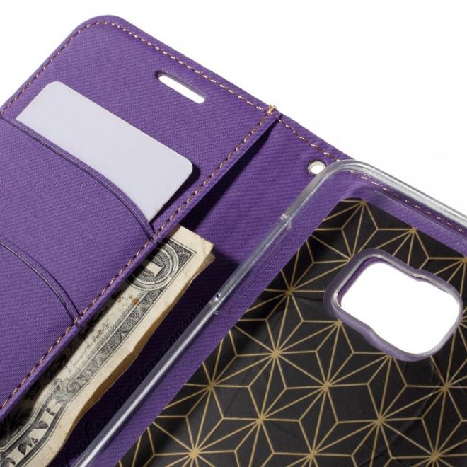 Samsung Galaxy Note 5 Roar Korea Leder Case mit Köpermuster - purpur