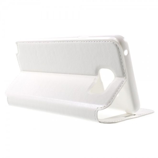 Samsung Galaxy Note 5 Roar Korea Leder Case mit kleinem Fenster - weiss