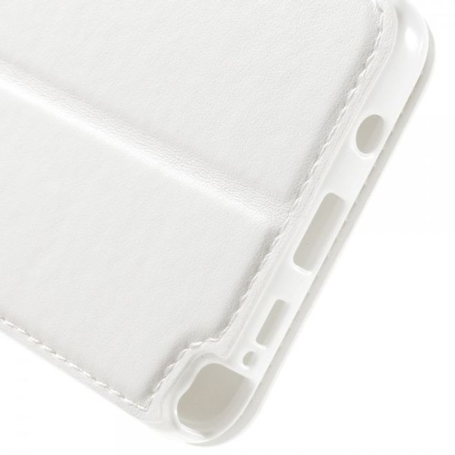 Samsung Galaxy Note 5 Roar Korea Leder Case mit kleinem Fenster - weiss
