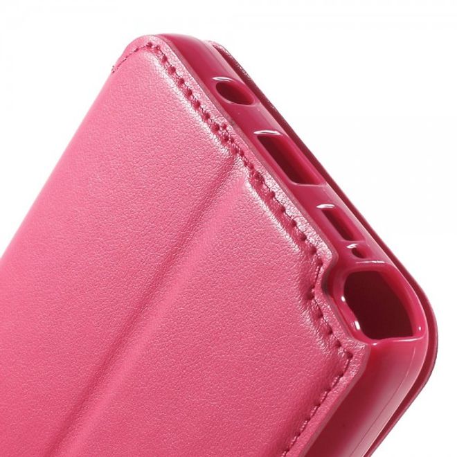 Samsung Galaxy Note 5 Roar Korea Leder Case mit kleinem Fenster - rosa