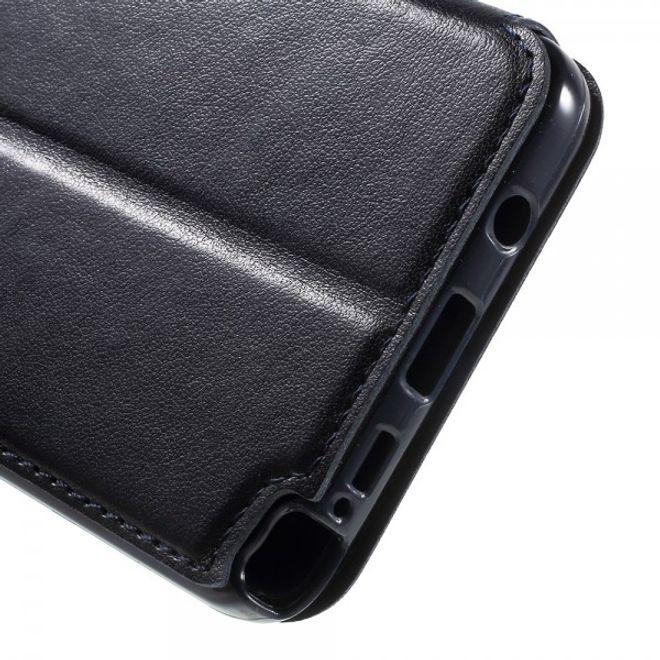 Samsung Galaxy Note 5 Roar Korea Leder Case mit kleinem Fenster - dunkelblau