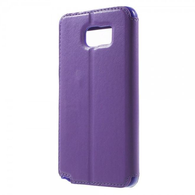 Samsung Galaxy Note 5 Roar Korea Leder Case mit kleinem Fenster - purpur