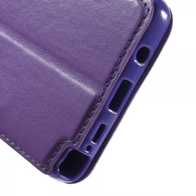 Samsung Galaxy Note 5 Roar Korea Leder Case mit kleinem Fenster - purpur