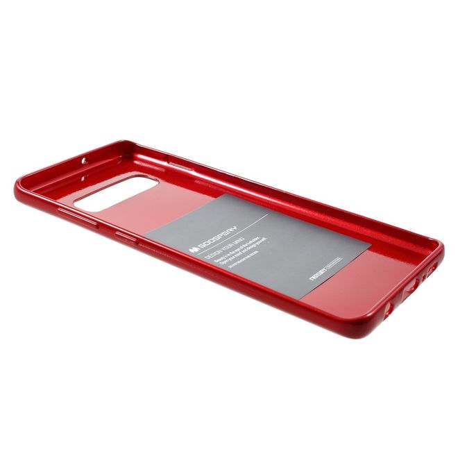 Samsung Galaxy Note 5 Goospery Elastisches, leicht glänzendes Plastik Case - rot