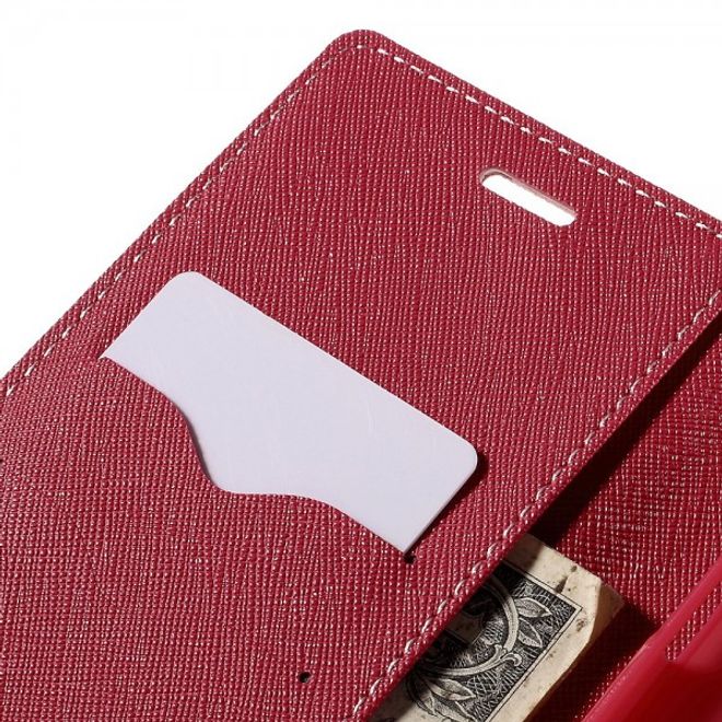 Goospery - Galaxy S6 Edge Plus Hülle - Handy Bookcover - Fancy Diary Series - rosa/pink