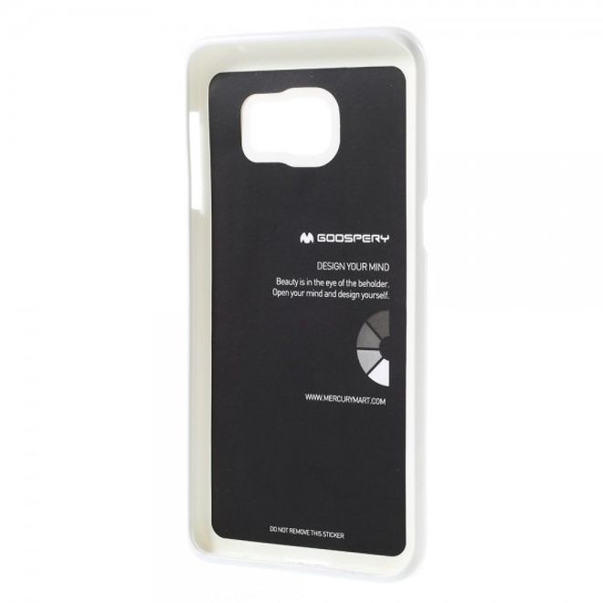 Goospery - Galaxy S6 Edge Plus Handy Hülle - TPU Soft Case - Pearl Jelly Series - weiss