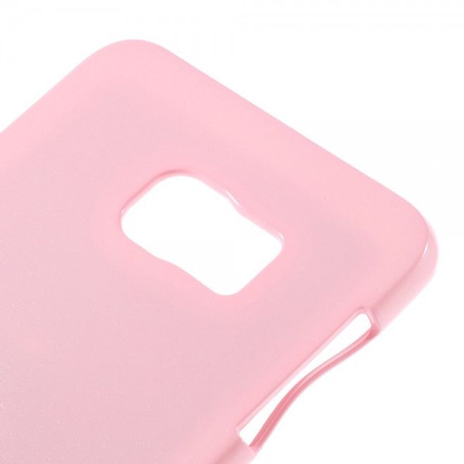 Goospery - Galaxy S6 Edge Plus Handy Hülle - TPU Soft Case - Pearl Jelly Series - rosa