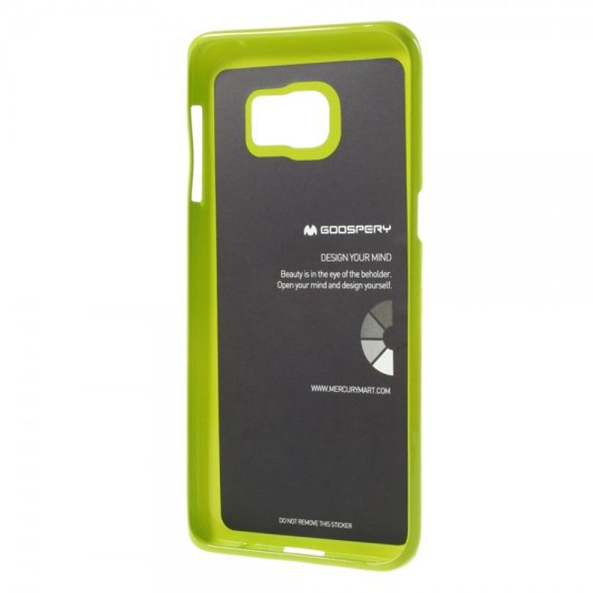 Goospery - Galaxy S6 Edge Plus Handy Hülle - TPU Soft Case - Pearl Jelly Series - lime