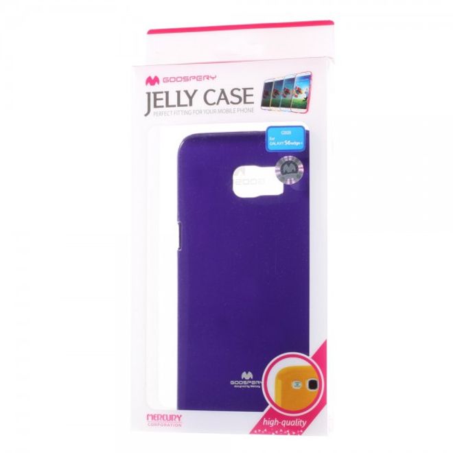 Goospery - Galaxy S6 Edge Plus Handy Hülle - TPU Soft Case - Pearl Jelly Series - purpur