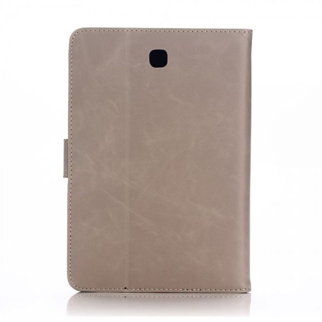 Samsung Galaxy Tab S2 8.0 Crazy Horse Leder Smart Case im Retro Look - grau
