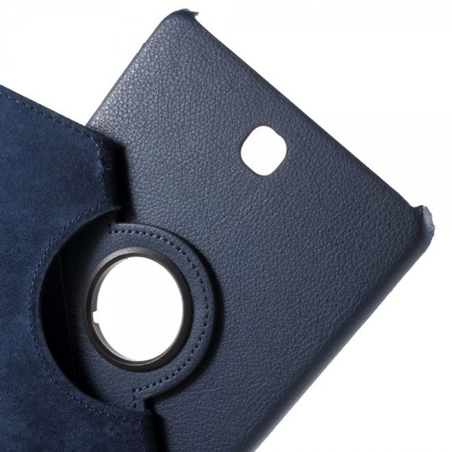 Samsung Galaxy Tab S2 8.0 Stabiles, 360° rotierbares Leder Flip Case - dunkelblau
