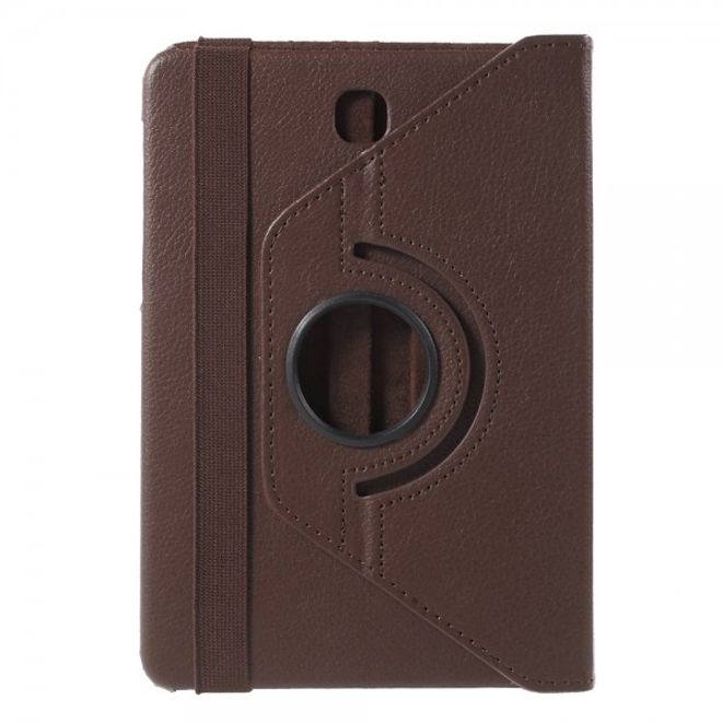 Samsung Galaxy Tab S2 8.0 Stabiles, 360° rotierbares Leder Flip Case - braun