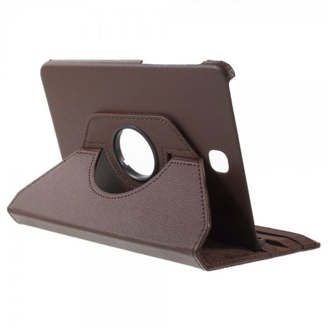 Samsung Galaxy Tab S2 8.0 Stabiles, 360° rotierbares Leder Flip Case - braun