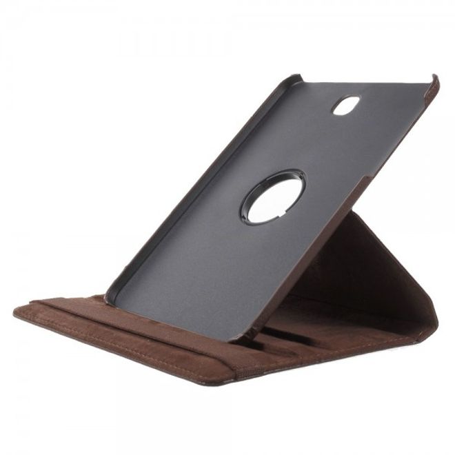 Samsung Galaxy Tab S2 8.0 Stabiles, 360° rotierbares Leder Flip Case - braun