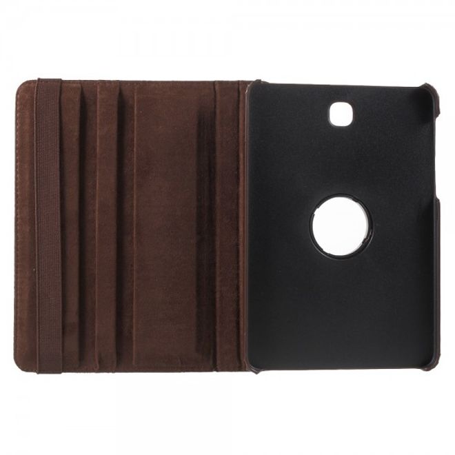 Samsung Galaxy Tab S2 8.0 Stabiles, 360° rotierbares Leder Flip Case - braun
