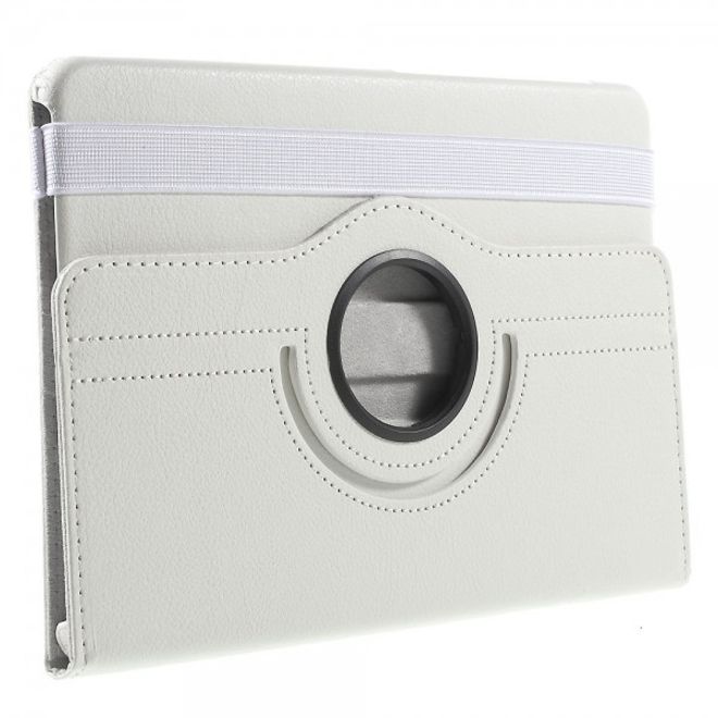 Samsung Galaxy Tab S2 9.7 Schlichtes, 360° rotierbares Leder Flip Case - weiss