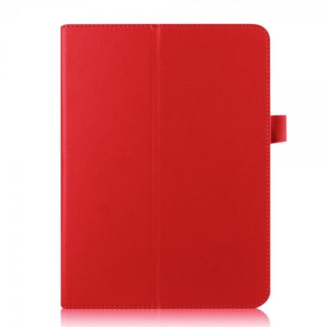 Samsung Galaxy Tab S2 9.7 Schickes, faltbares Leder Smart Case mit Litchitextur - rot