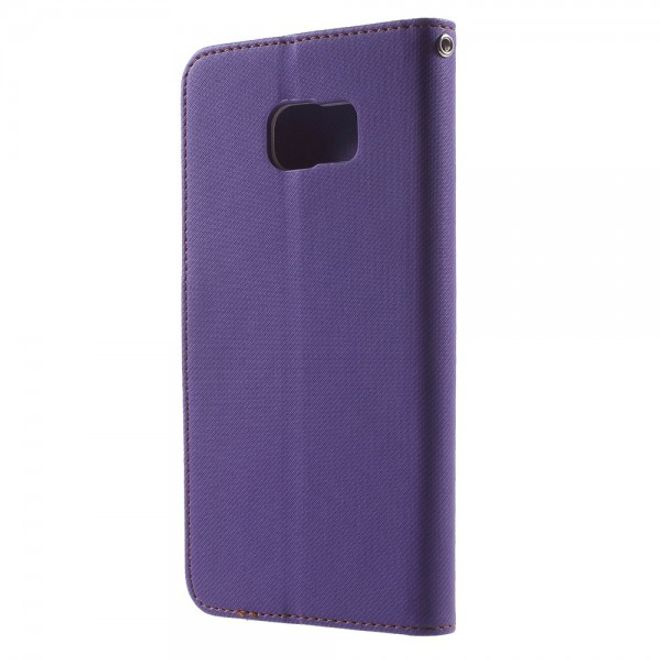 Galaxy S6 Edge Plus Roar Korea Trendiges Leder Case mit Standfunktion - purpur