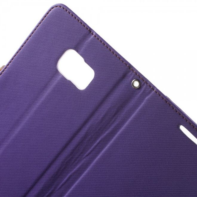 Galaxy S6 Edge Plus Roar Korea Trendiges Leder Case mit Standfunktion - purpur