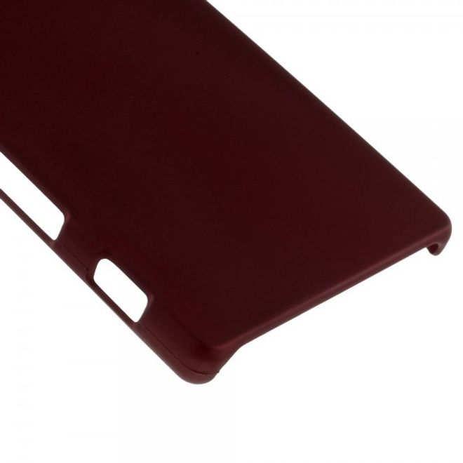 Sony Xperia Z5 Gummiertes Hart Plastik Case - rot