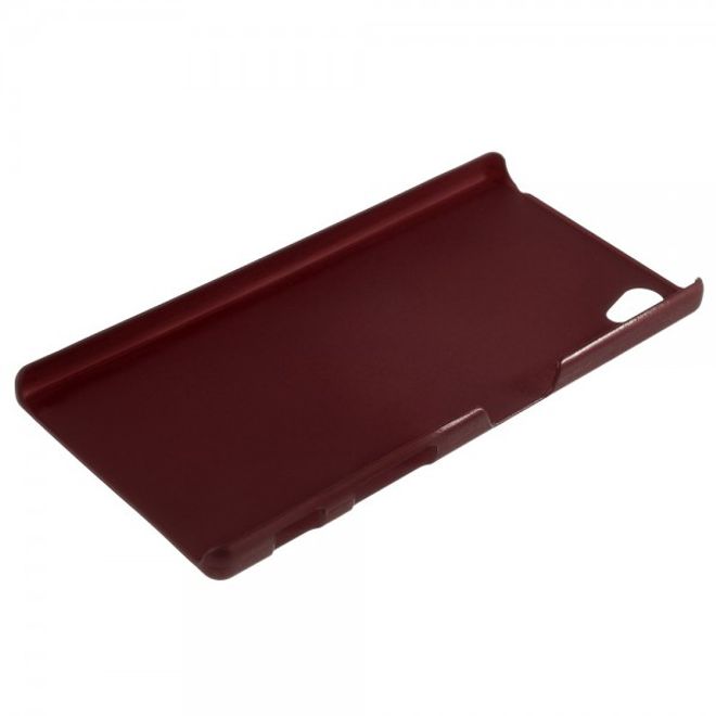 Sony Xperia Z5 Gummiertes Hart Plastik Case - rot