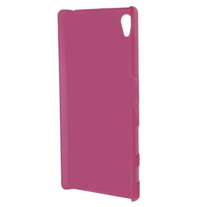 Sony Xperia Z5 Gummiertes Hart Plastik Case - rosa