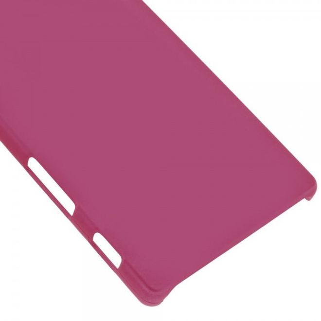 Sony Xperia Z5 Gummiertes Hart Plastik Case - rosa