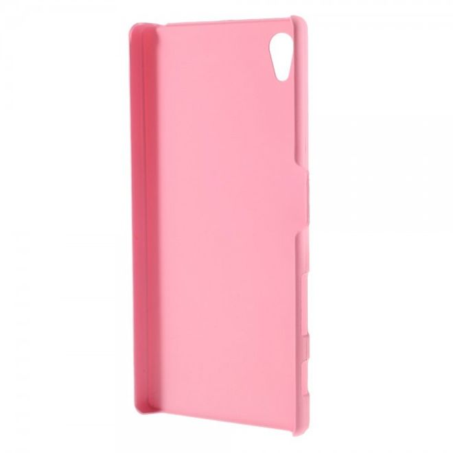 Sony Xperia Z5 Gummiertes Hart Plastik Case - pink