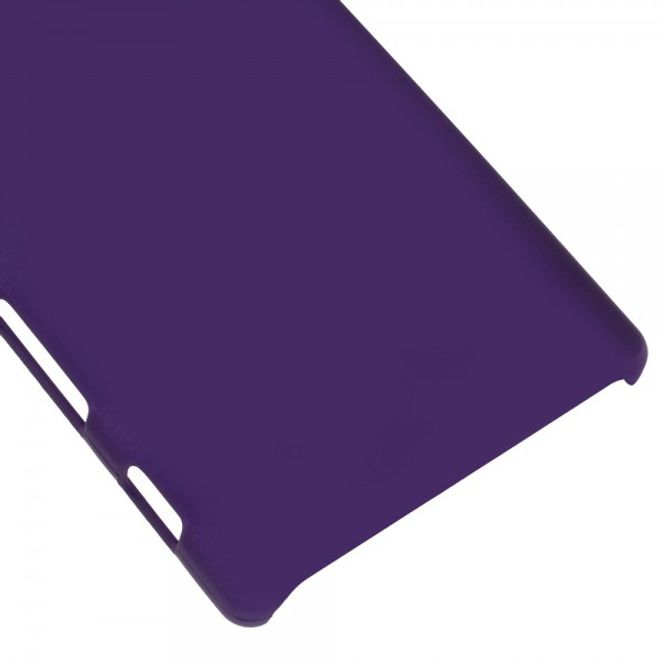 Sony Xperia Z5 Gummiertes Hart Plastik Case - purpur