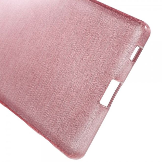 Sony Xperia Z5 Leicht glänzendes, gebürstetes und elastisches Plastik Case - pink