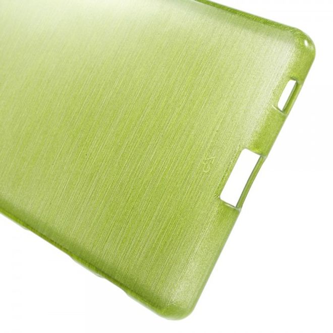 Sony Xperia Z5 Leicht glänzendes, gebürstetes und elastisches Plastik Case - grün