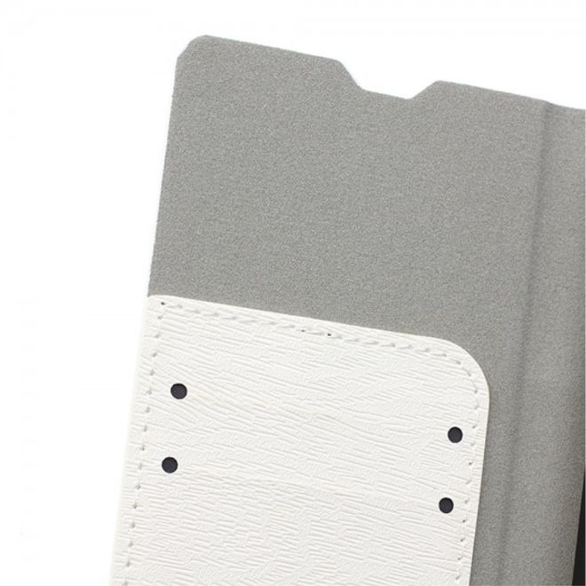 Sony Xperia Z5 Compact Leder Case mit Holzmuster - weiss
