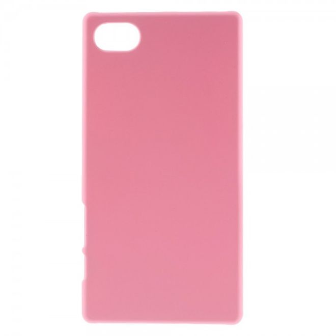 Sony Xperia Z5 Compact Gummiertes Hart Plastik Case - pink