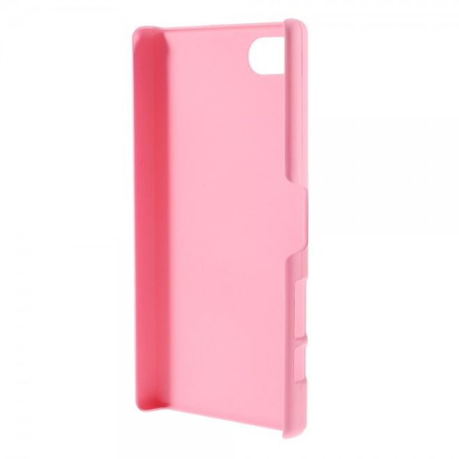 Sony Xperia Z5 Compact Gummiertes Hart Plastik Case - pink
