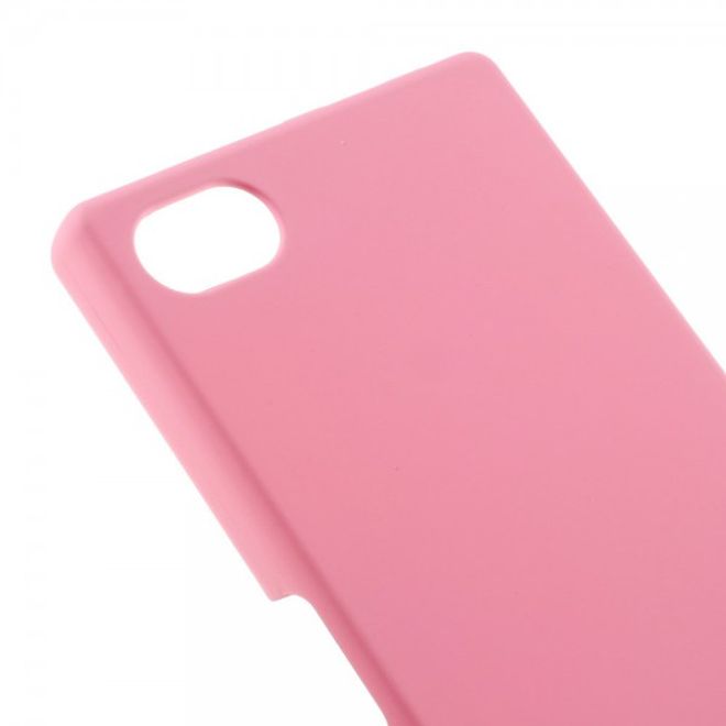 Sony Xperia Z5 Compact Gummiertes Hart Plastik Case - pink