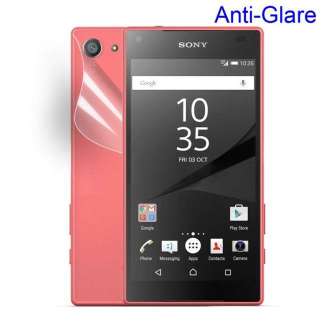 Sony Xperia Z5 Compact Schutzfolie für die Rückseite mit Anti-Fingerabdruck Beschichtung
