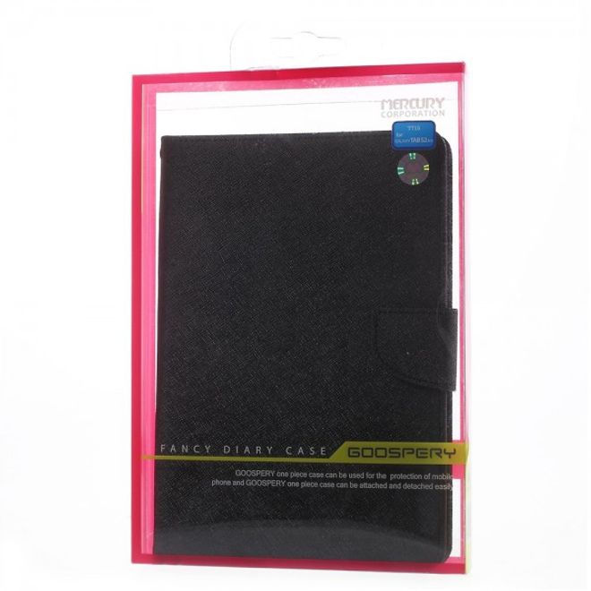 Goospery - Samsung Galaxy Tab S2 8.0 Hülle - Tablet Bookcover - Fancy Diary Series - schwarz