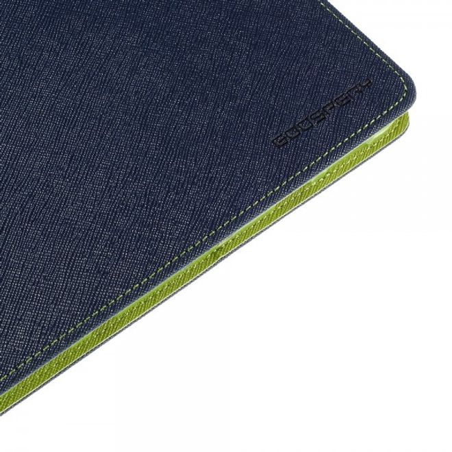 Goospery - Samsung Galaxy Tab S2 9.7 Hülle - Tablet Bookcover - Fancy Diary Series - navy/lime