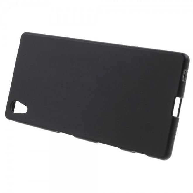 Sony Xperia Z5/Z5 Dual Mattes, elastisches Plastik Case - schwarz