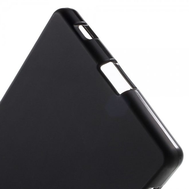 Sony Xperia Z5/Z5 Dual Mattes, elastisches Plastik Case - schwarz