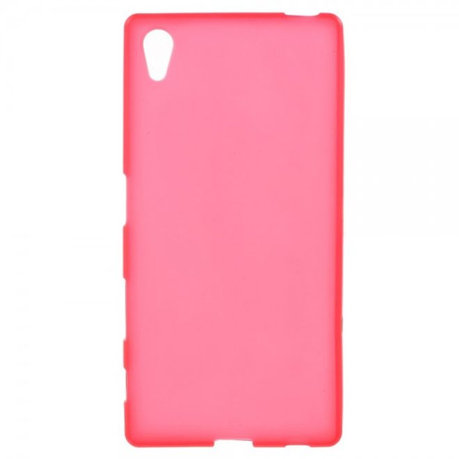 Sony Xperia Z5/Z5 Dual Mattes, elastisches Plastik Case - rot