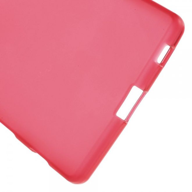 Sony Xperia Z5/Z5 Dual Mattes, elastisches Plastik Case - rot