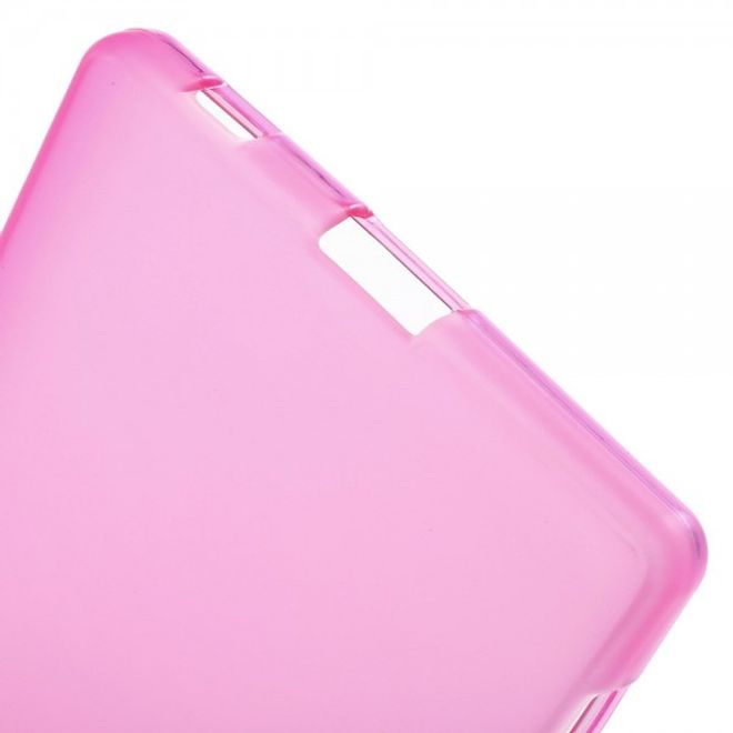 Sony Xperia Z5/Z5 Dual Mattes, elastisches Plastik Case - rosa