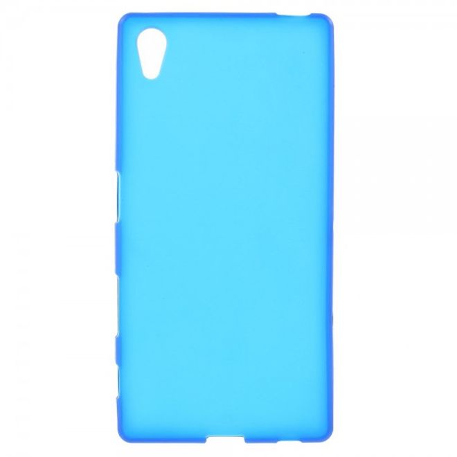 Sony Xperia Z5/Z5 Dual Mattes, elastisches Plastik Case - blau