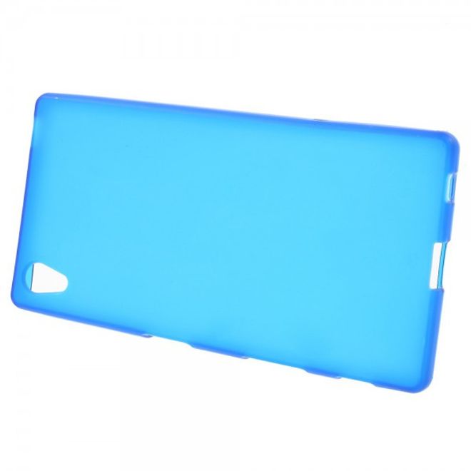 Sony Xperia Z5/Z5 Dual Mattes, elastisches Plastik Case - blau